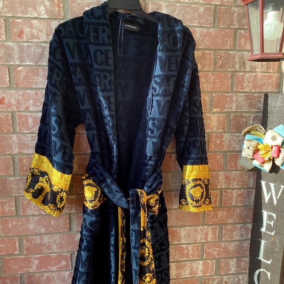 VERSACE ROBE -BLACK - Picture 1 of 7